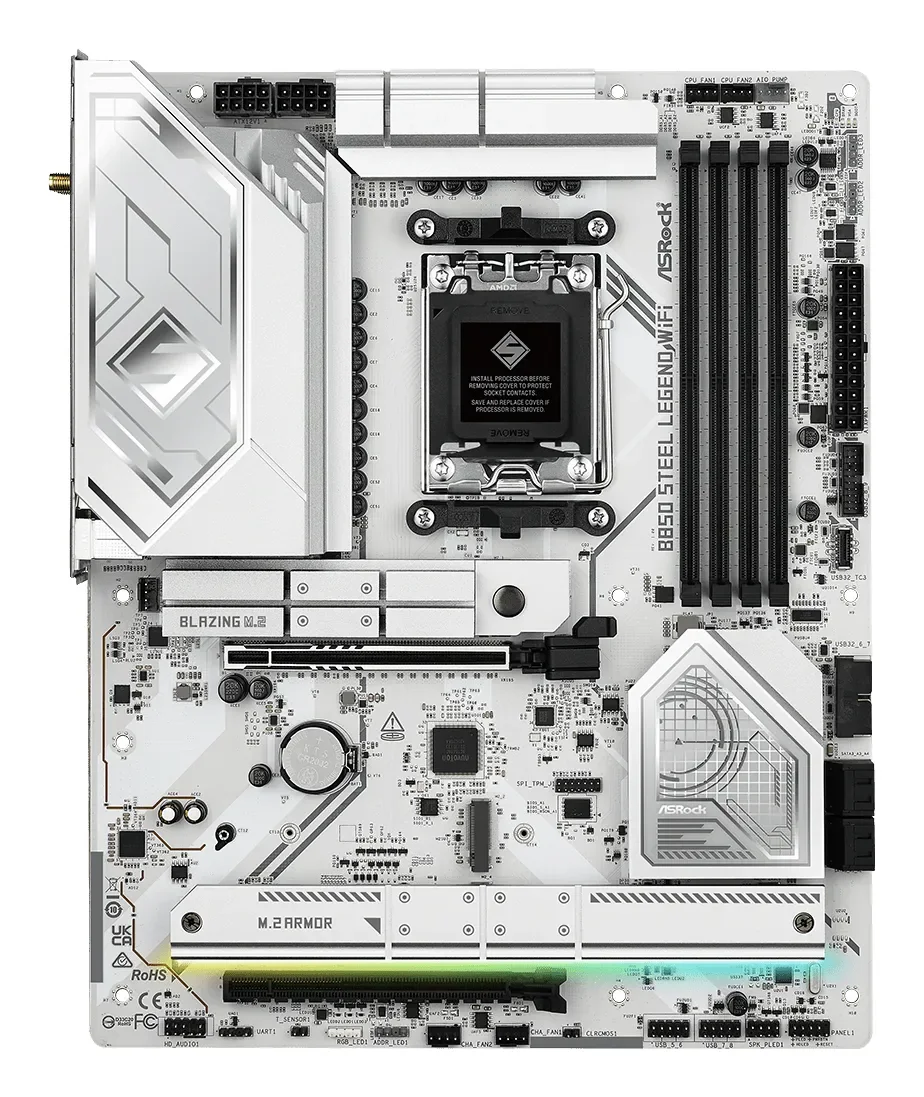 ASRock B850 Steel Legend WiFi Emolevy - AMD B850 - AMD AM5 - DDR5 RAM - ATX