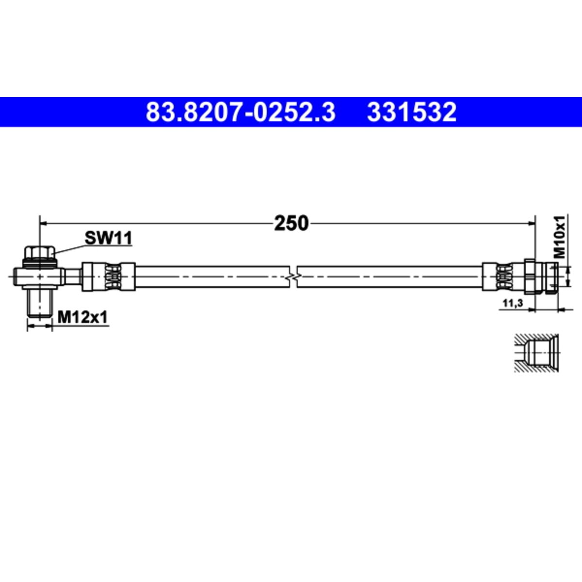 Jarruletku ATE 83.8207-0252.3