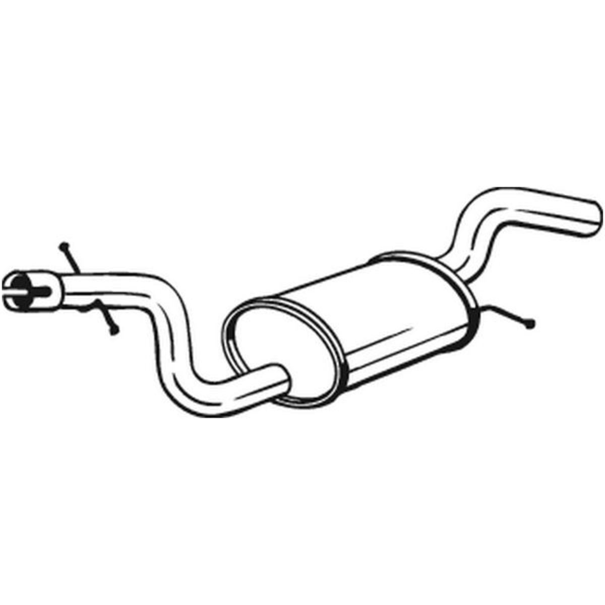 Keskiäänenvaimentaja BOSAL 220-001