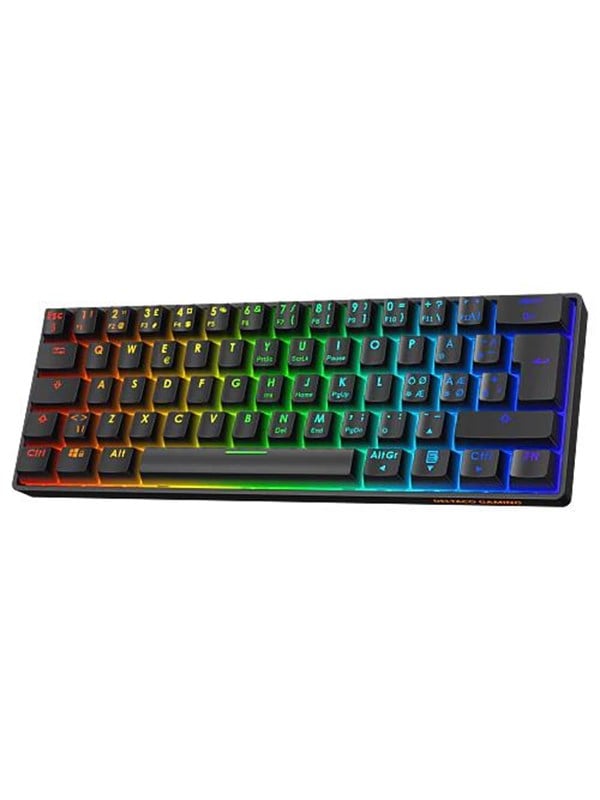 Deltaco GAMING DK470 Mechanical Keyboard - Pelinäppäimistö - Pohjoismainen - Musta
