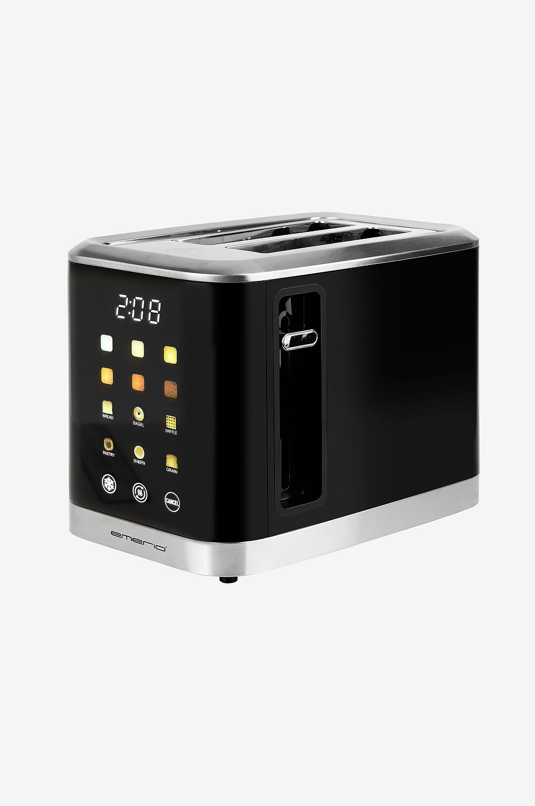 Emerio TO-132743 Lyxig brödrost med digital display och touchkontroll
