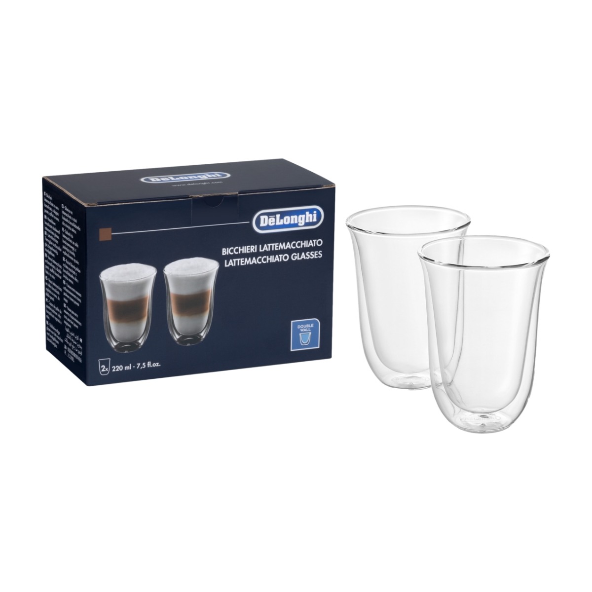 DLSC312 KAKSISEINÄINEN LATTE MACCHIATO LASI 330 ML 2 KPL SETTI.