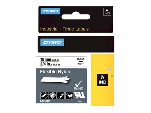 DYMO Rhino Professional, joustava merkkausteippi nyloni, 19 mm
