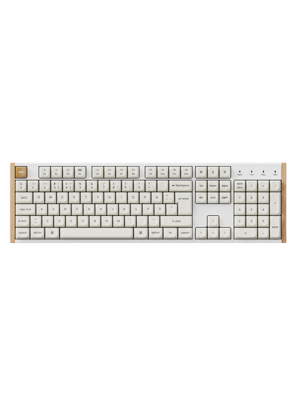 Keychron K10 HE SE Wireless Tri-Mode - Pelinäppäimistö - Pohjoismainen - Valkoinen