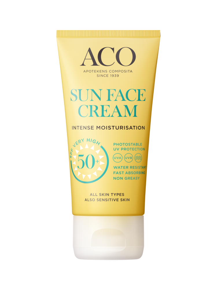 Aco Sun Face Cream SPF50+ hajusteeton 50 ml