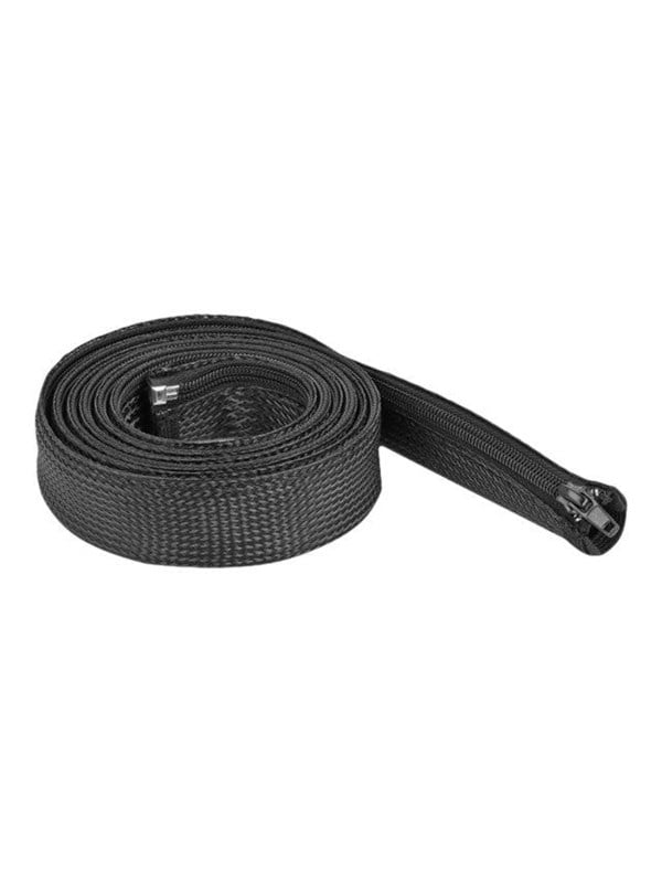 DeLOCK Braided Sleeve with zip fastener heat-resistant 2 m x 30 mm