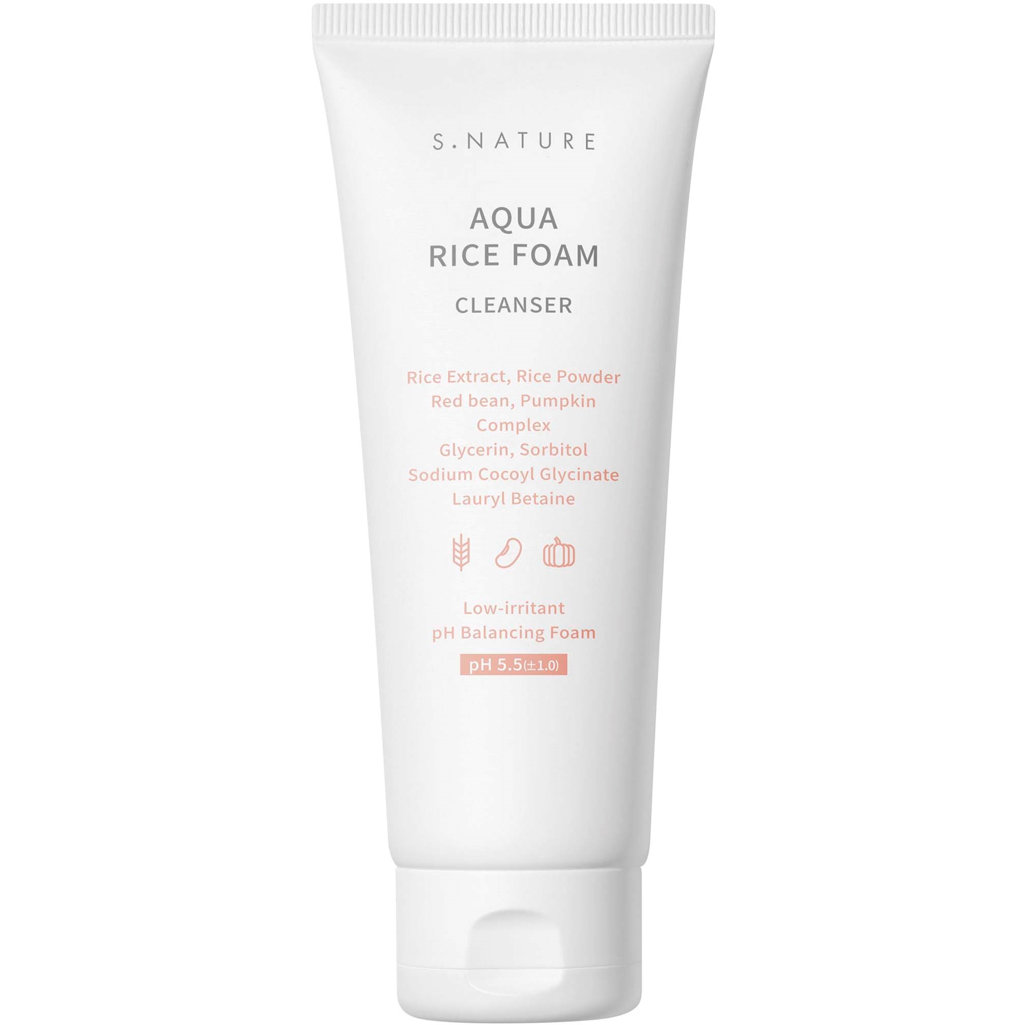 S.NATURE Aqua Rice Foam Cleanser 160ml