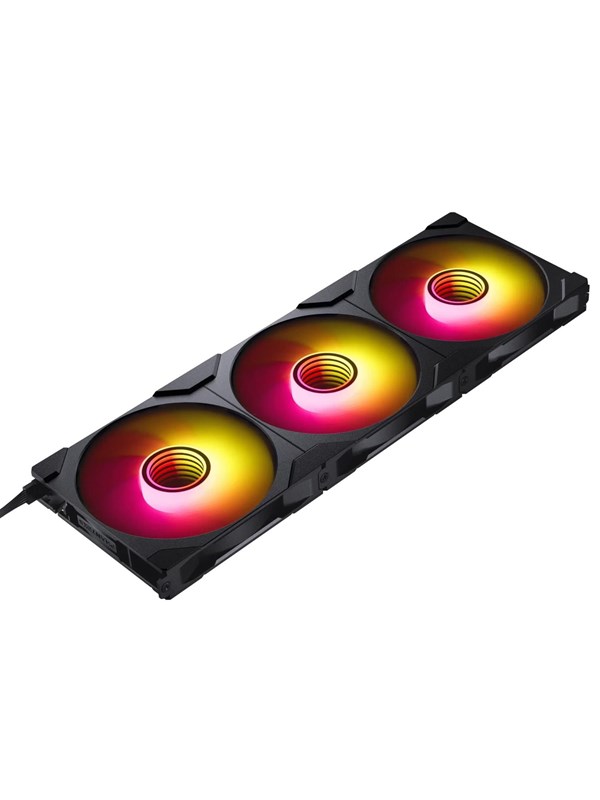 PHANTEKS M25 Gen2 PWM D-RGB tuuletin 3-pack - Reverse Blade, 140mm, musta