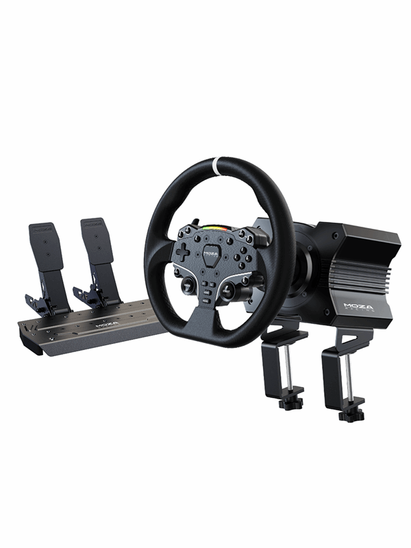 Moza Racing Moza R5 Racing Simulator (R5 suoravetoinen pyöräkanta, ES-ohjauspyörä, SR-P Lite -poljin) - PC