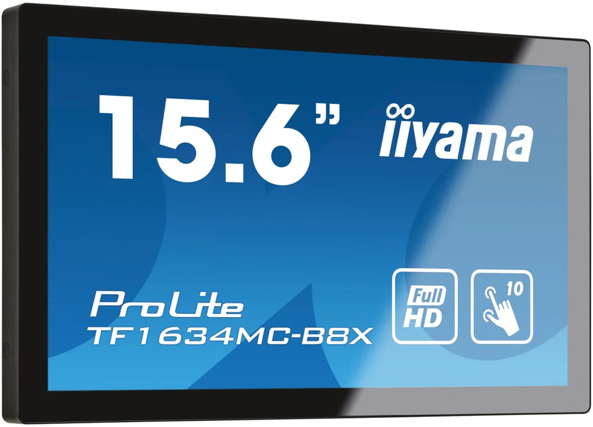 Iiyama Prolite Tf1634mc-b8x 15.6" Touch Open Frame Fhd Ips 16:9 15.6" 1920 × 1080pixels Ips 16:9 60hz
