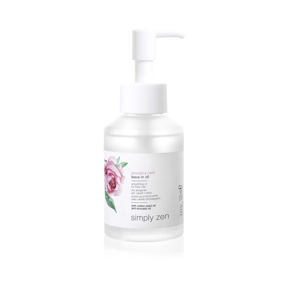 Simply Zen Smooth & care Hiuksiin jätettävä tasoittava öljy pörröisille hiuksille 100 ml