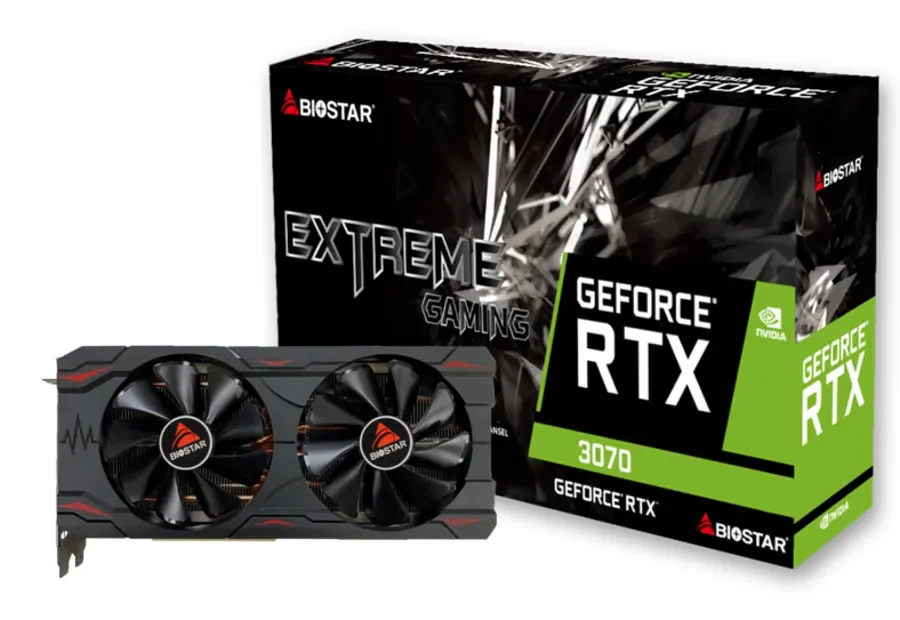 Biostar GeForce RTX 3070 VN3706RM82 8 Gt -näytönohjain