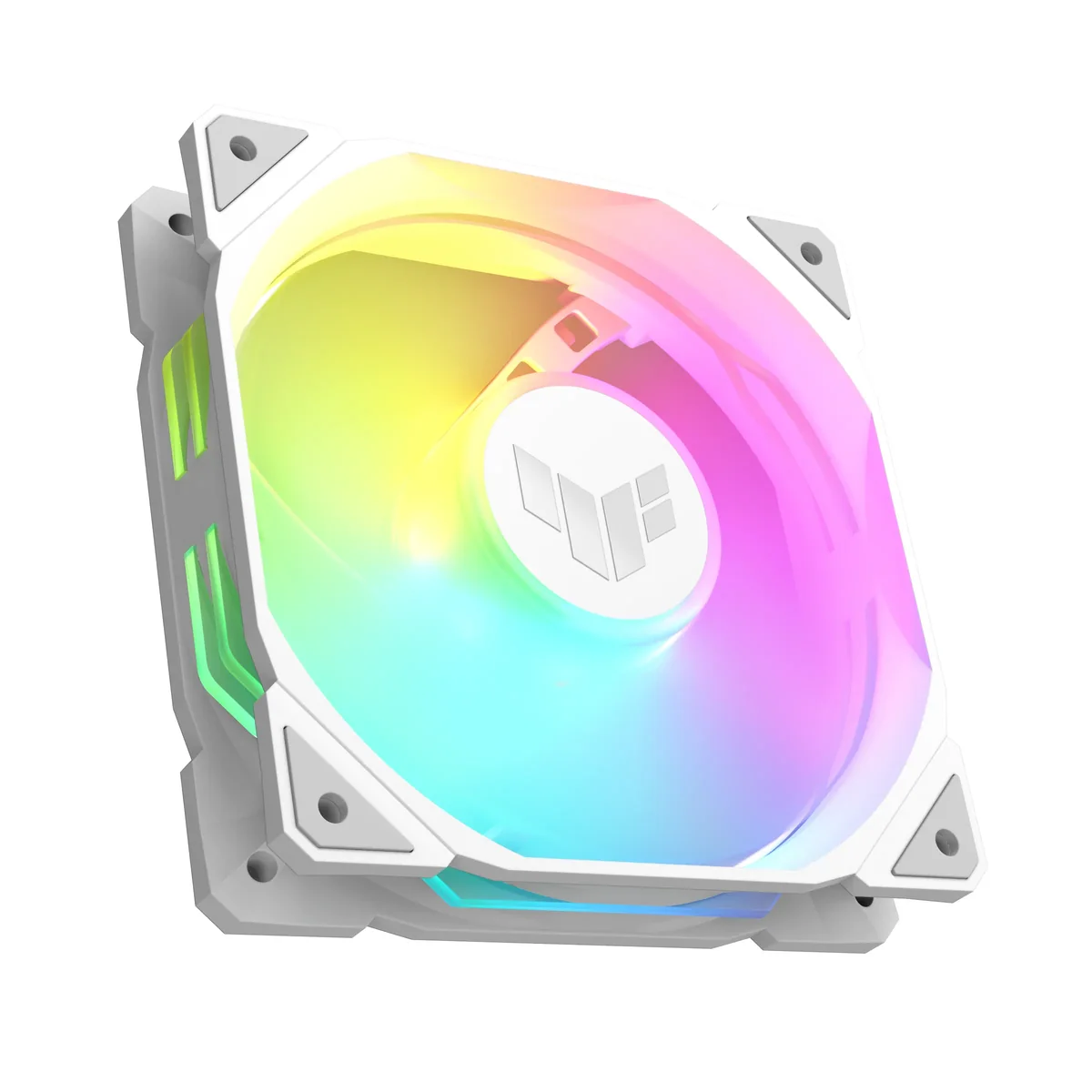 ASUS TUF Gaming TR120 ARGB Reverse PWM 120 mm -kotelotuulettimen 3-pakkaus (Valkoinen)