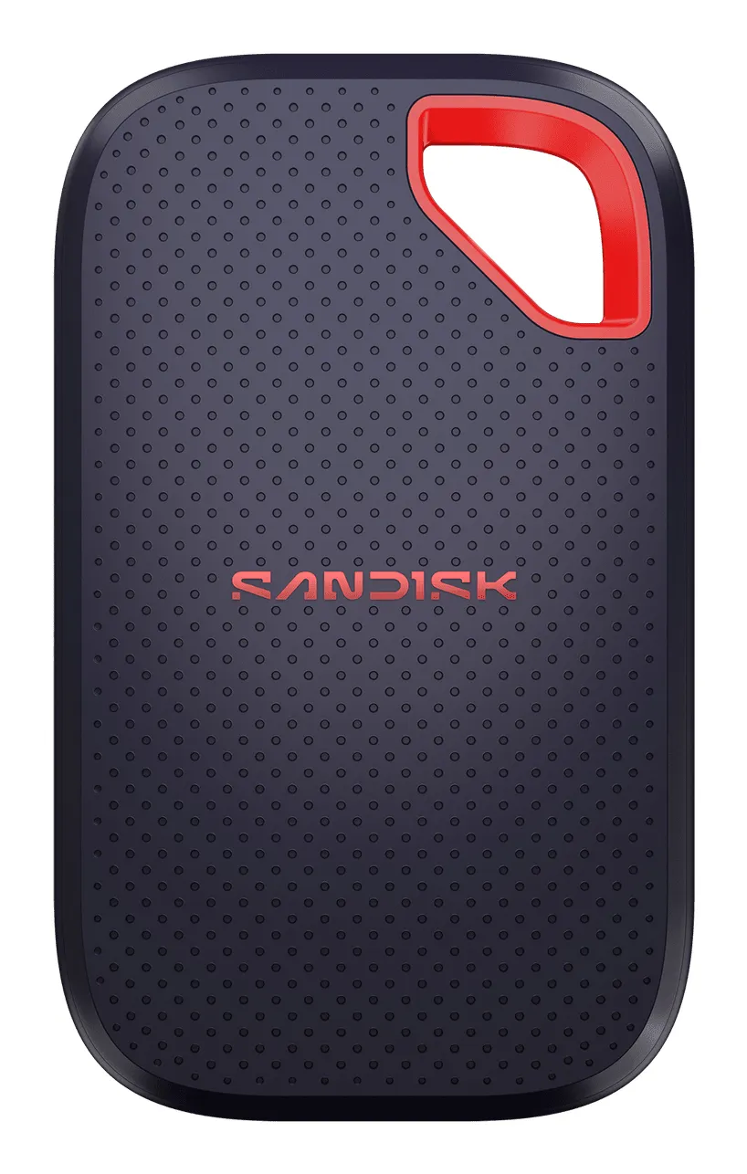 SanDisk Extreme Portable V3 2 Tt USB 3.2 Gen 2x2 (USB-C) -ulkoinen SSD, iskunkestävä, laitteistosalaus, salasanasuojaus