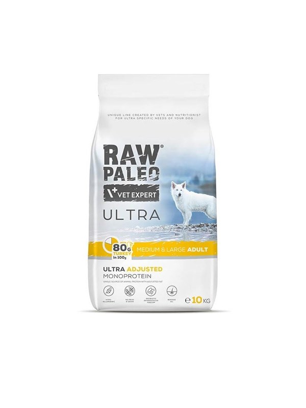 VetExpert Raw Paleo Ultra Medium&Large Adult Turkey - dry dog food - 2 kg