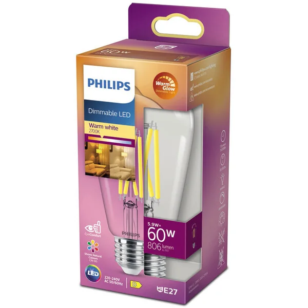 Philips LED-lamppu LED-klassikko 60W A60 E27 FR WGD90 SRT4 E27