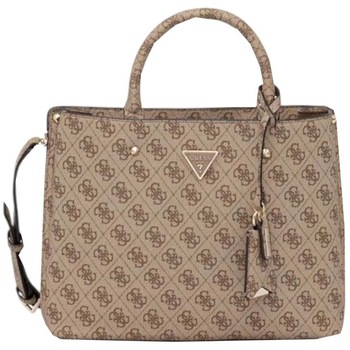 GUESS Käsilaukku 'MERIDIAN II GIRLFRIEND SATCHEL' ruskea / vaaleanruskea