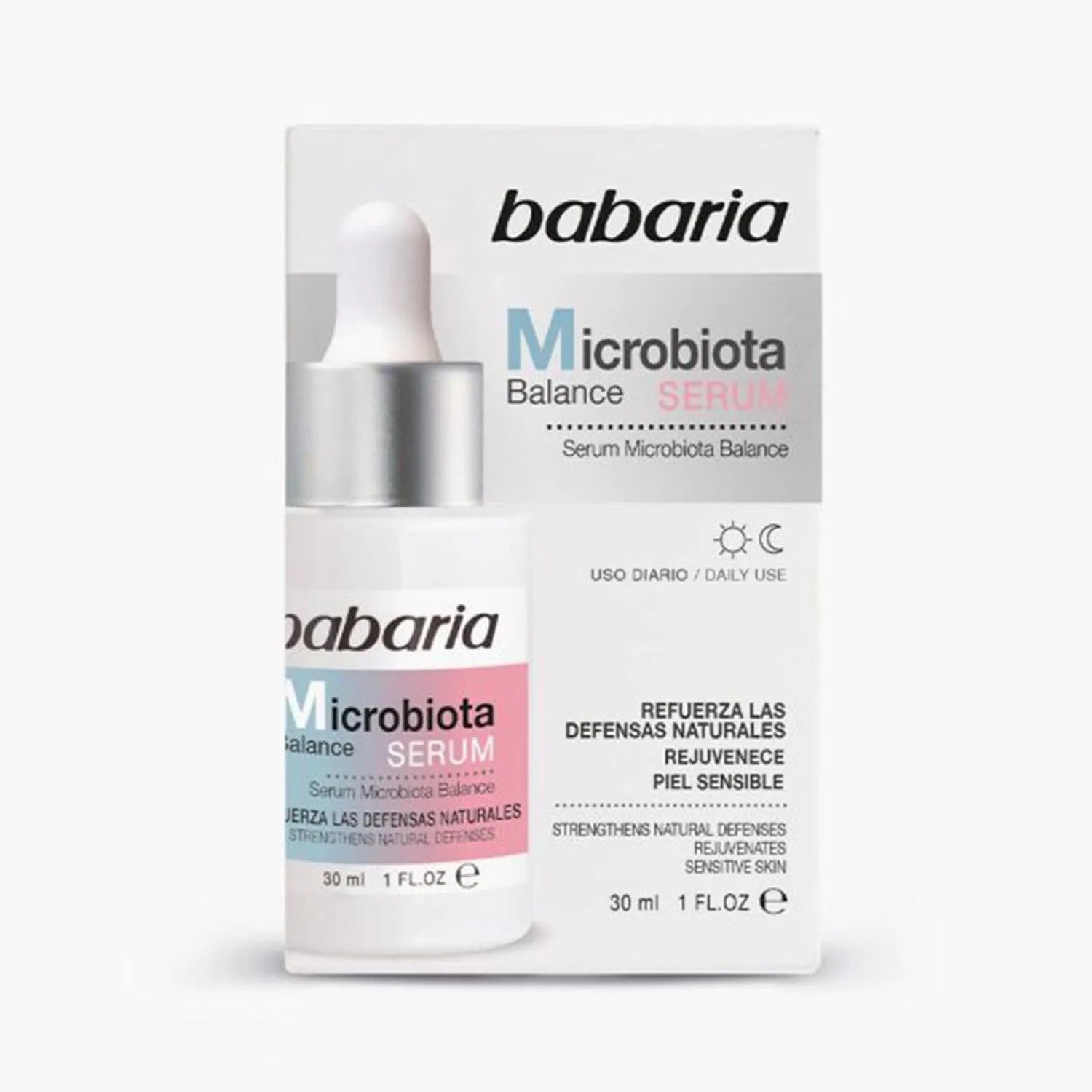 Babaria Microbiota Balance Serum päivittäiseen käyttöön herkälle iholle 30 ml