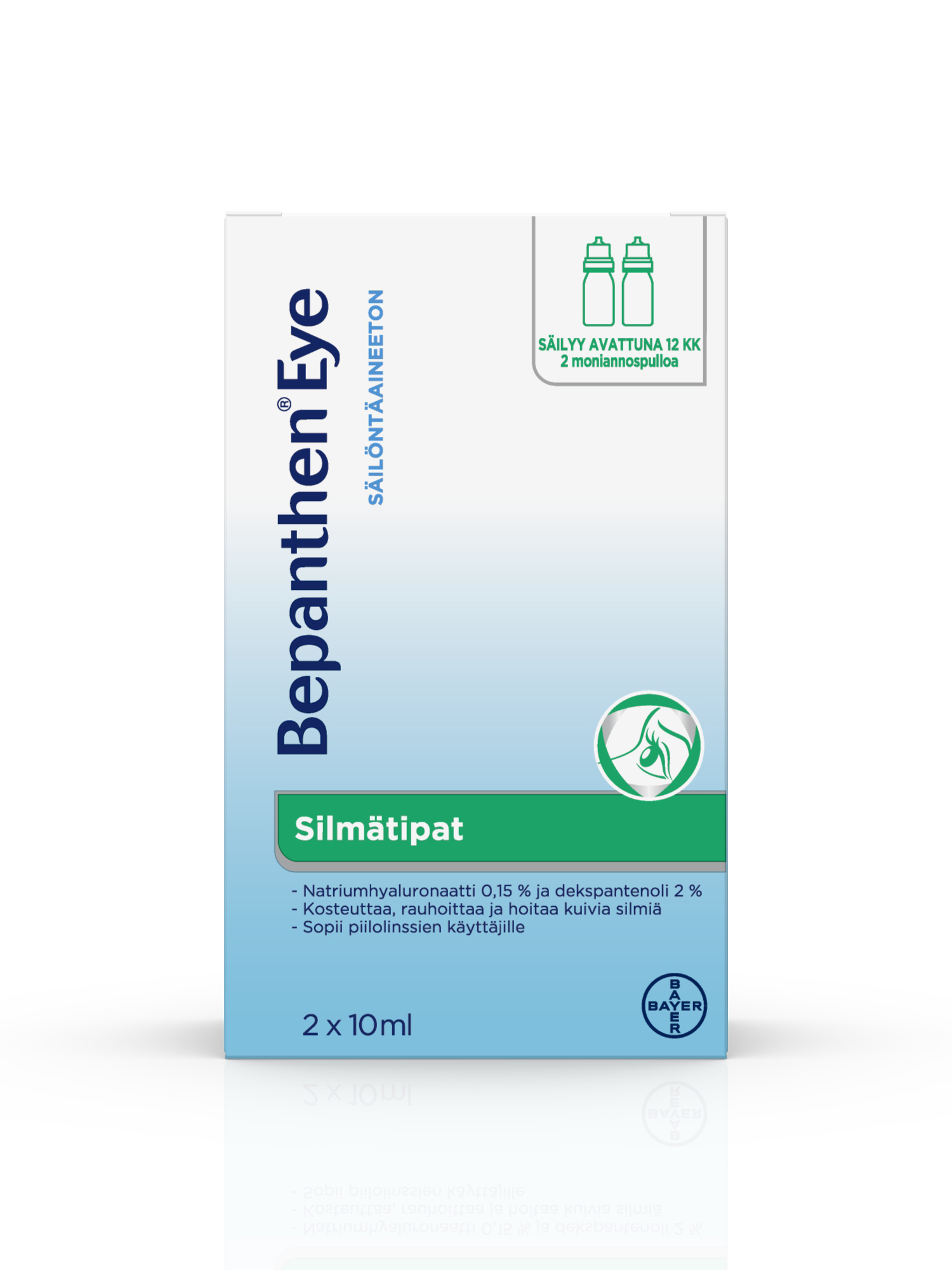 Bepanthen Eye silmätipat moniannospullo 2x10 ml