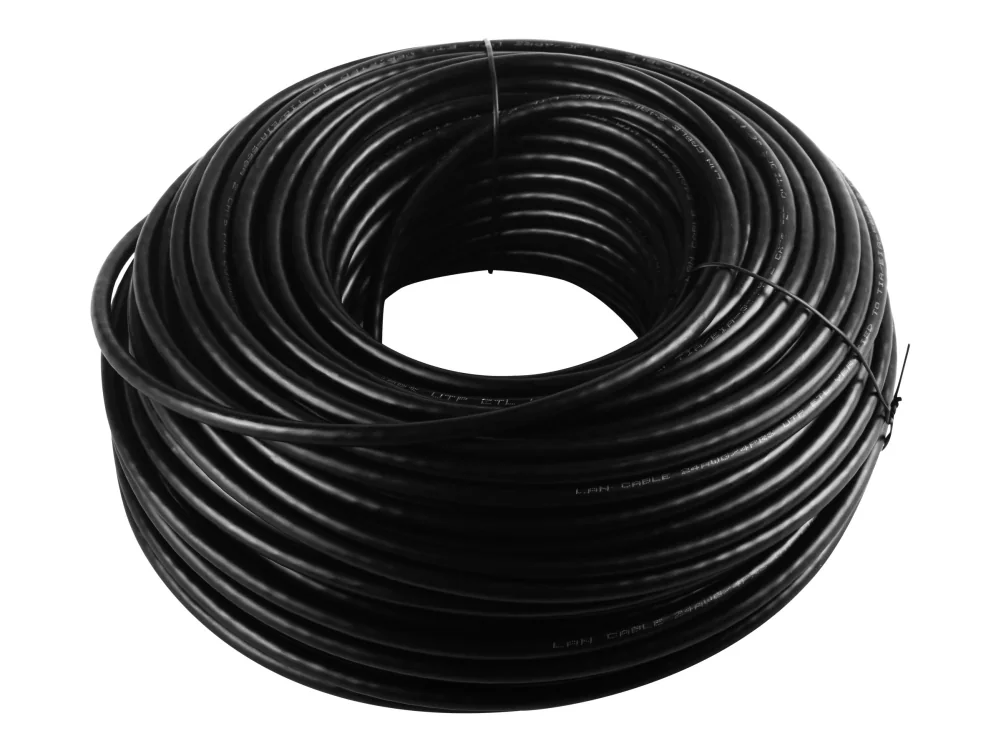 Pro LAN Outdoor UTP CAT 6 - Musta - 100m - Musta - 100m