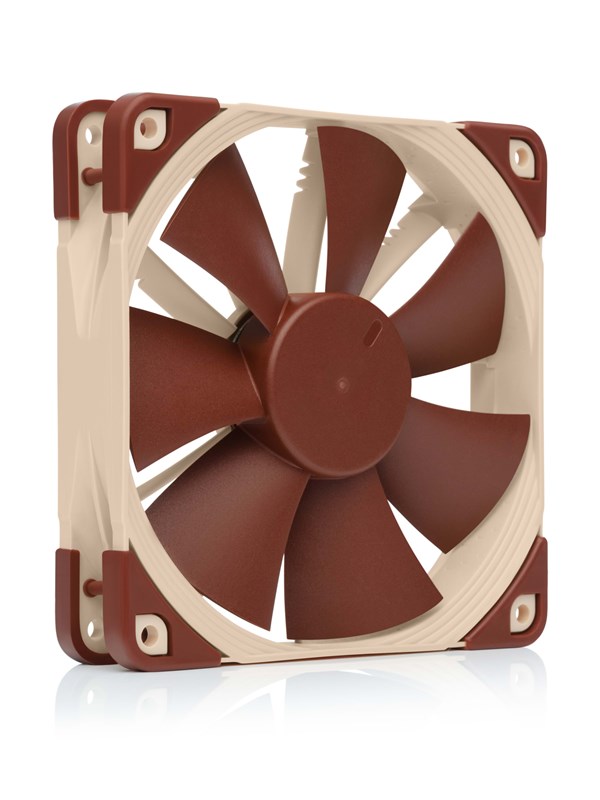 Noctua NF-F12 5V PWM -kotelotuuletin - 120 mm - Beige/Ruskea