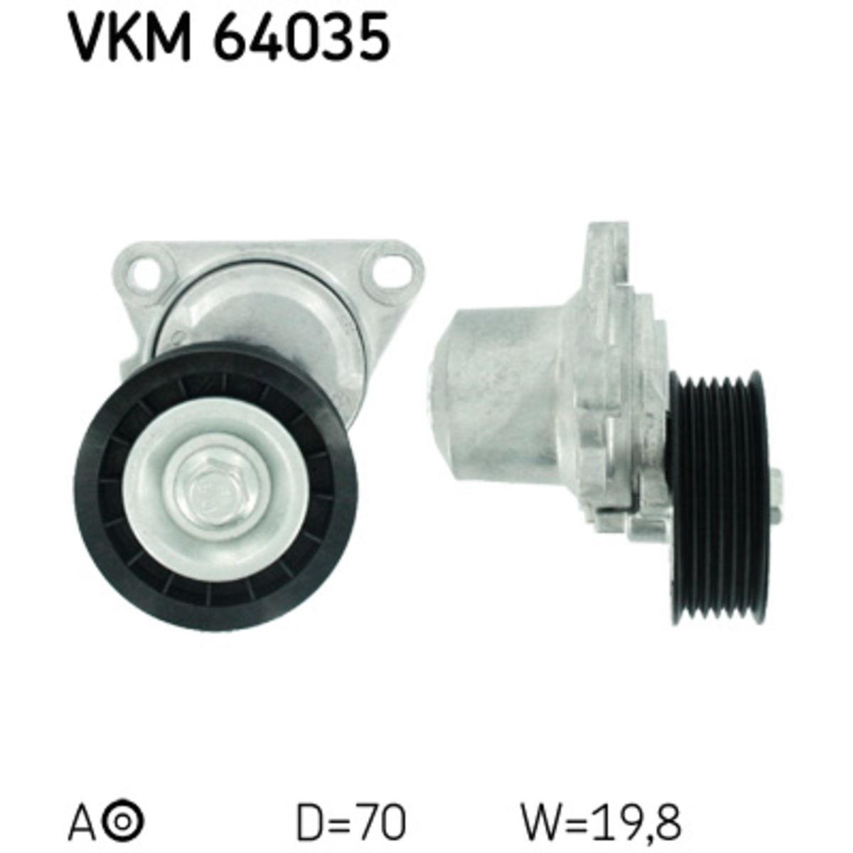 Kiristysrulla, moniurahihna SKF VKM 64035
