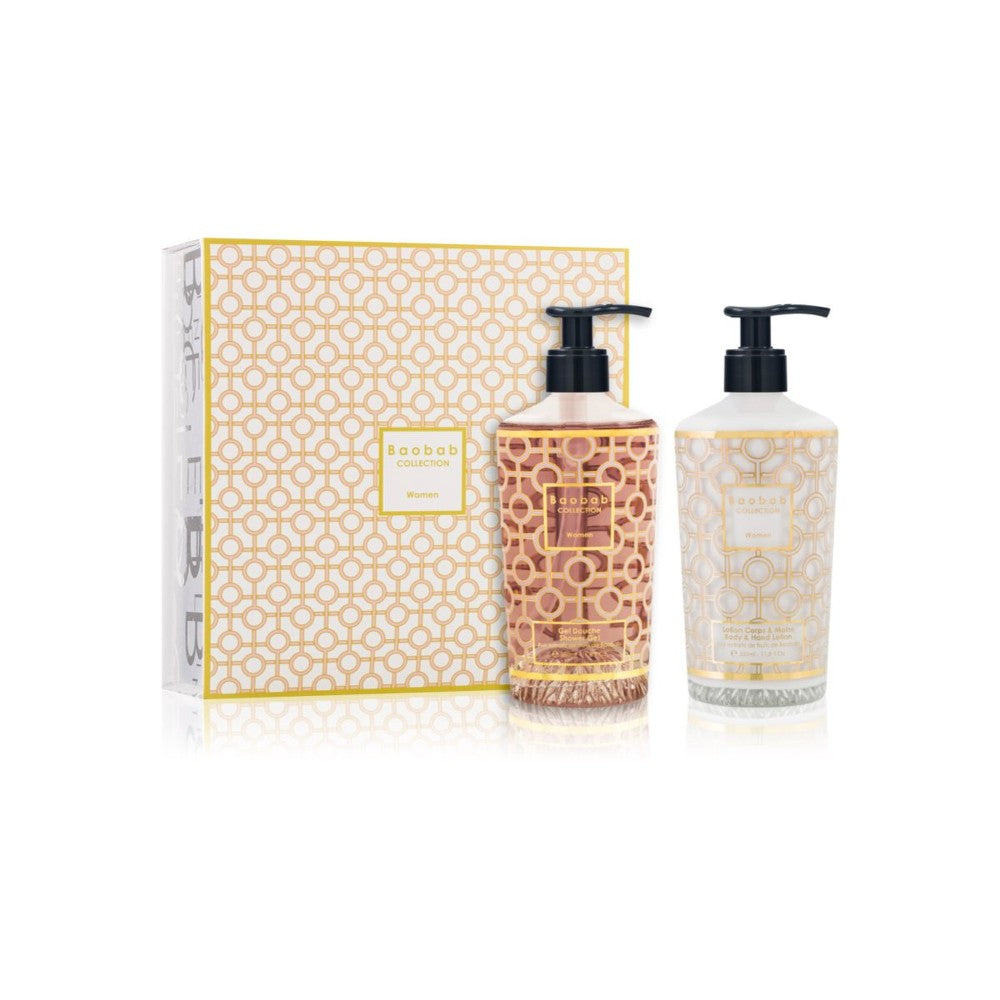 Baobab Collection Body Wellness nainen lahjapakkaus suihkugeeli 350 ml + käsi- ja vartalomaito 350 ml