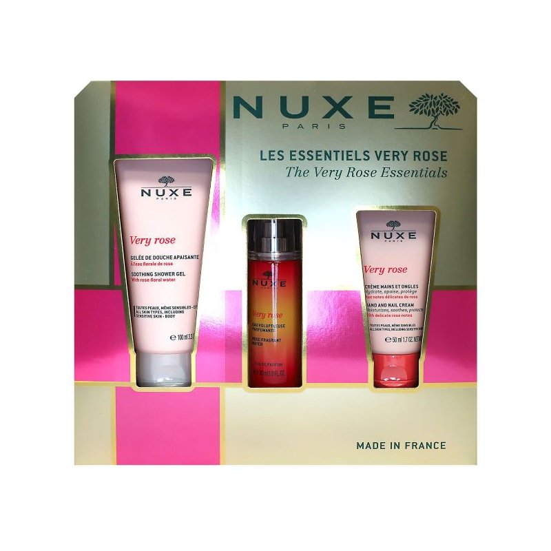 Nuxe Very Rose Setti (edp/30ml + sh/gel/100ml + h/cr/50ml)