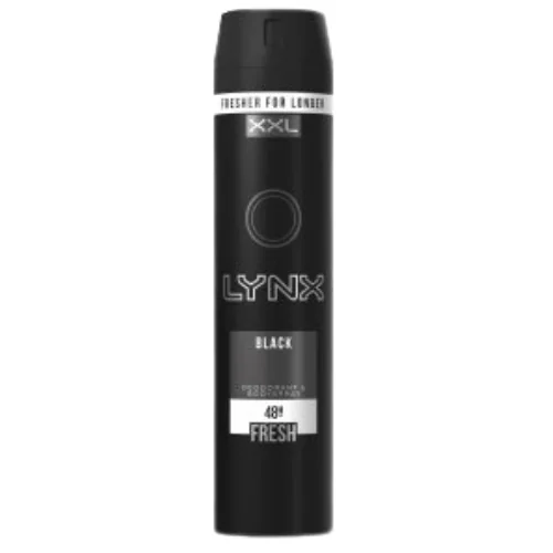Lynx Black XXL Fresh Deodorant Body Spray - 250 ml
