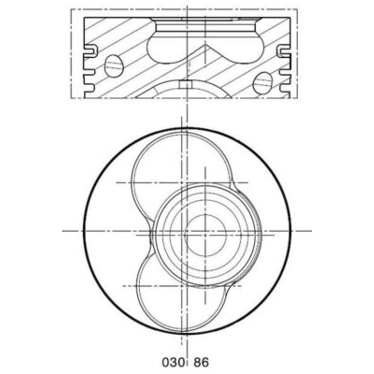 Männät MAHLE 030 86 02