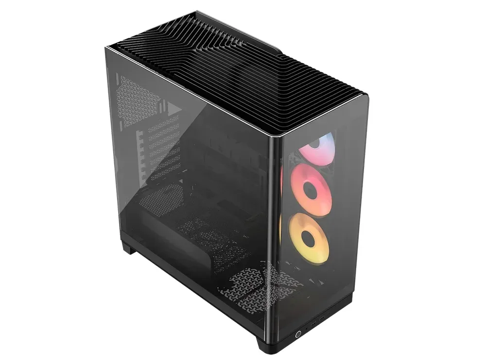 Corsair Frame 4500X LX-R iCUE LINK -miditornikotelo ikkunalla ja RGB-valaistuksella, musta