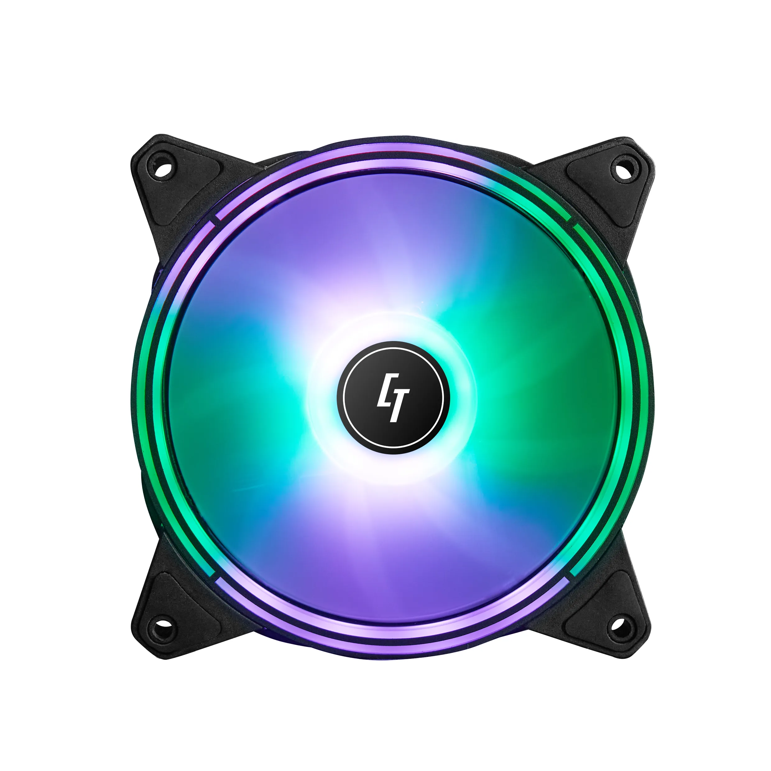 CHIEFTEC NF-1225RGB 120 mm PWM -kotelotuuletin, musta
