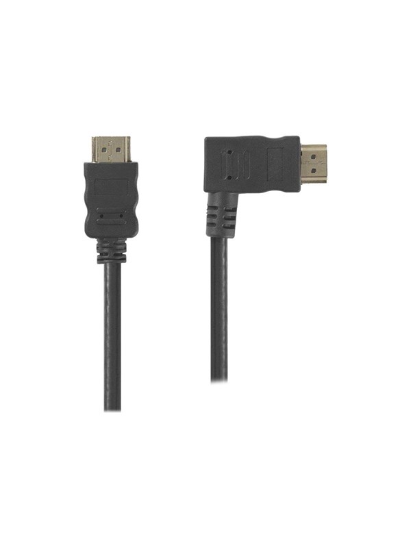Nedis High Speed HDMI TM Kaapeli Ethernet | Oikea Hooked HDMI TM -liitin | HDMITM liitin | 4K@30Hz | 10.2 Gbps | 1.50 m | Pyöreä | PVC | Musta | Kirjekuori
