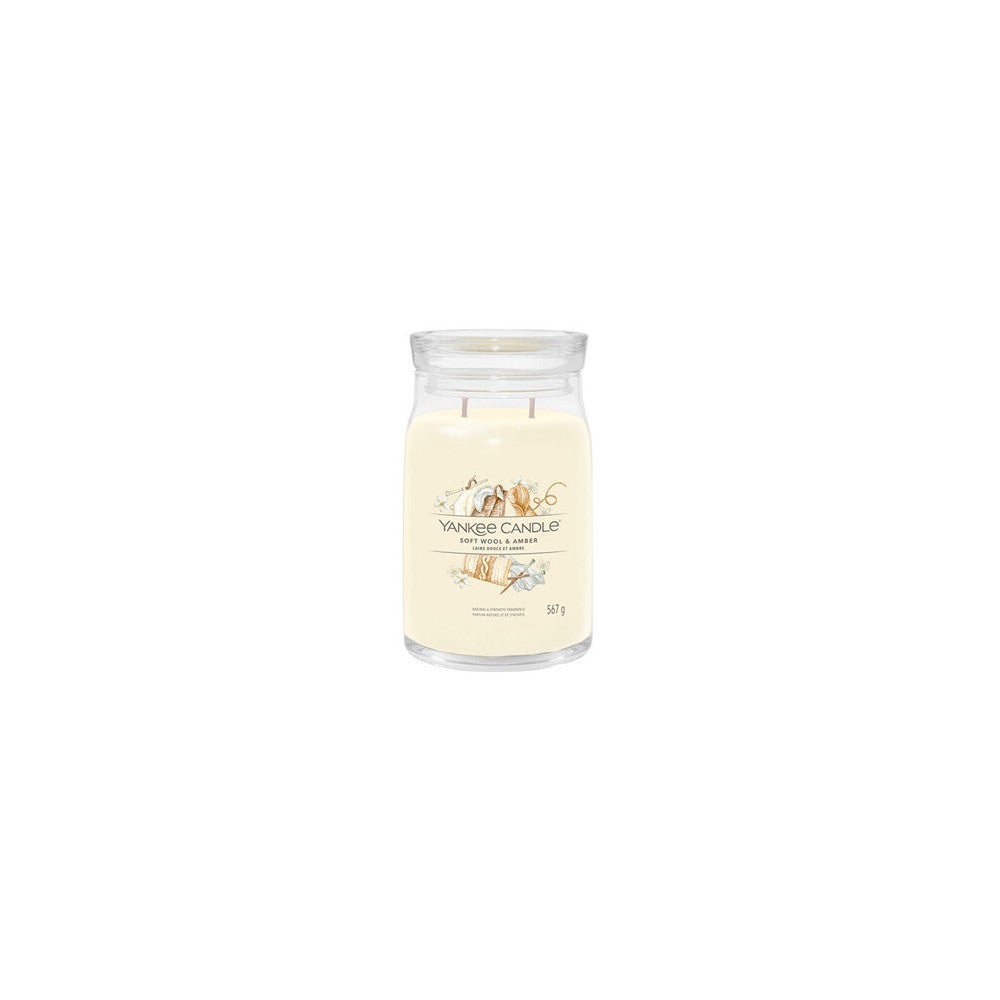 Yankee candle Pehmeää villaa & meripihkaa Signature kynttilä 368,0g