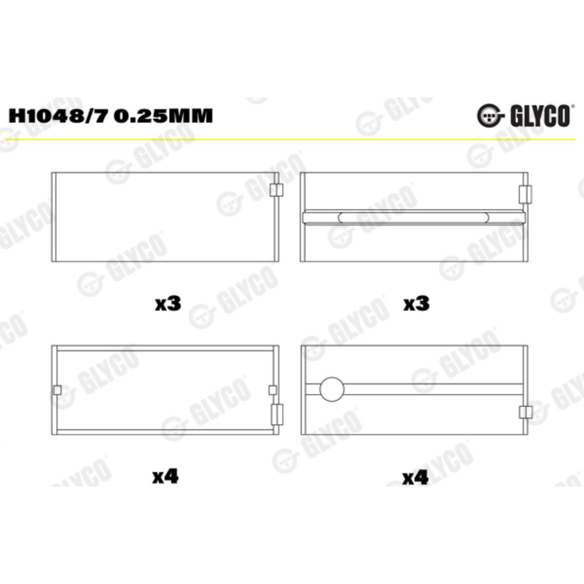 Runkolaakeri GLYCO H1048/7 0.25mm