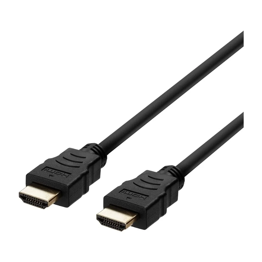 Deltaco HU-20-R HDMI-kaapeli, 2 m, musta
