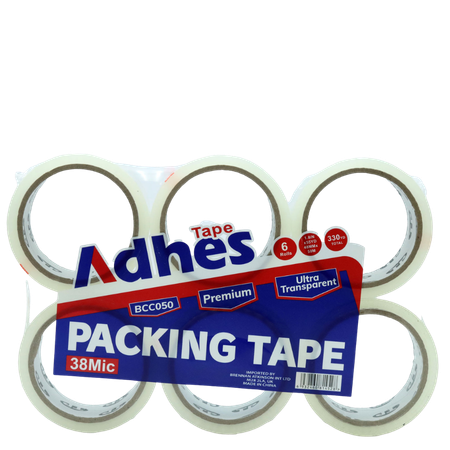 Adhes Kirkas Pakkausteippi – 6 kpl