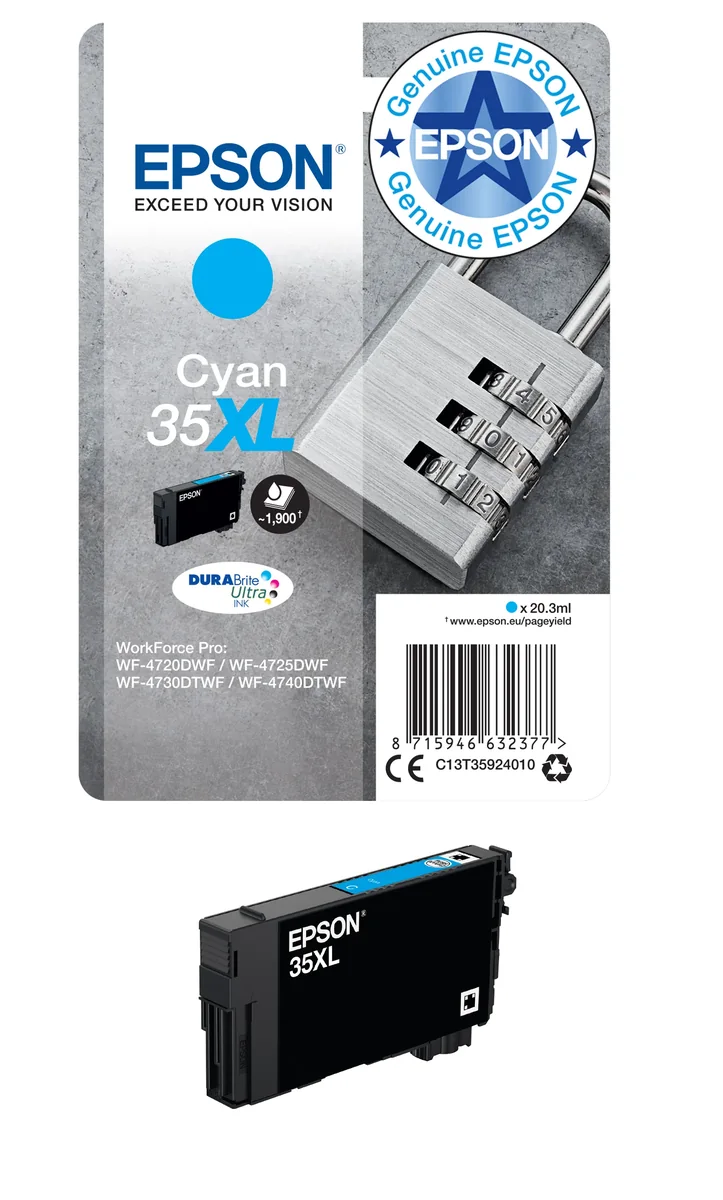 Epson Muste Syaani 35xl 20.3ml - Wf-4730