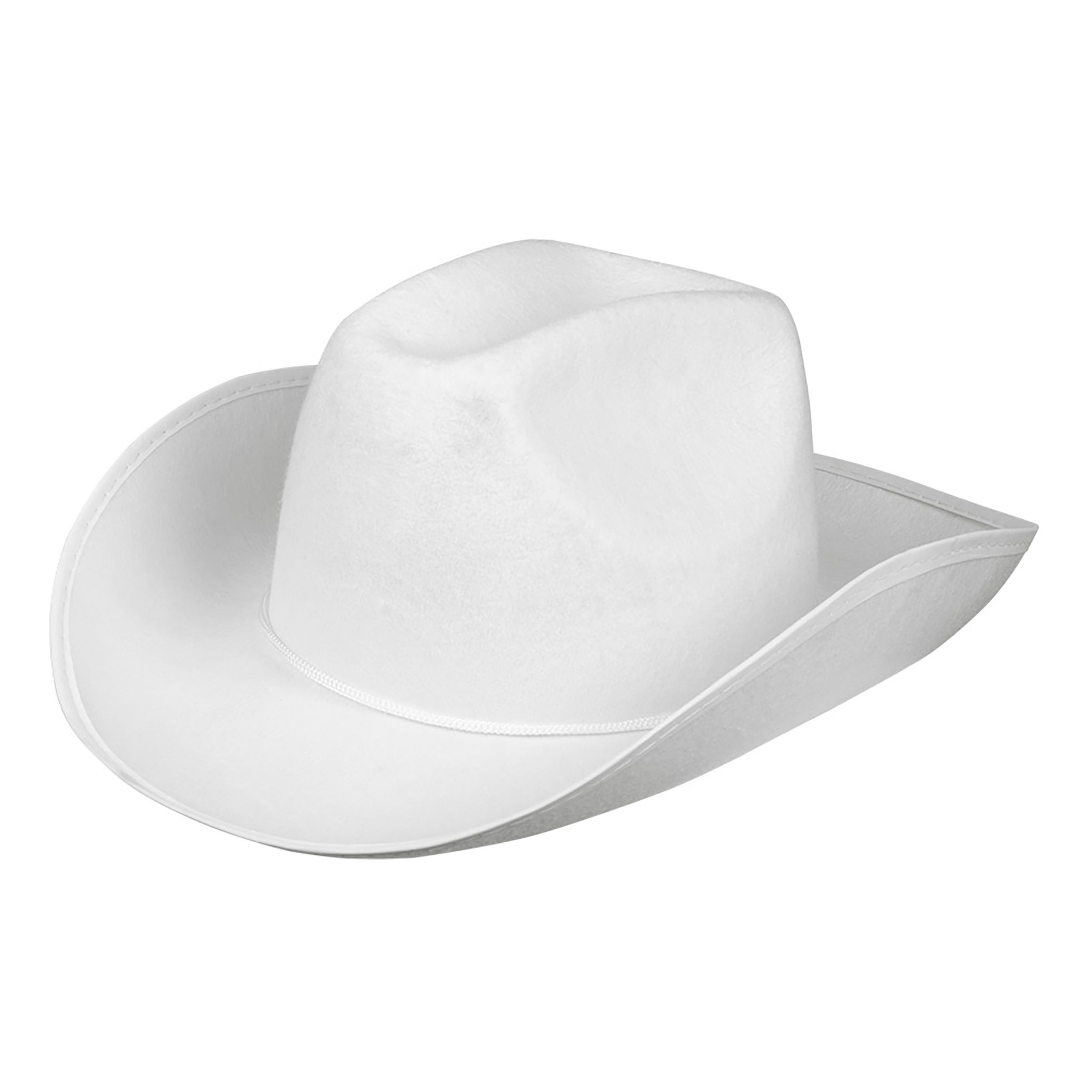 Cowboyhattu Rodeo Valkoinen - One size