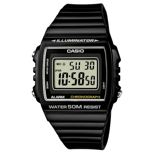 Casio W-215H-1AVDF Unisex Illuminator Digitaalinen Urheilukello - Musta
