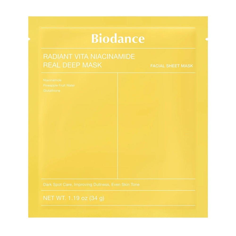 Biodance Real Deep Mask Niacinamide Radiant Vita 34 g — Maschera Idrogel