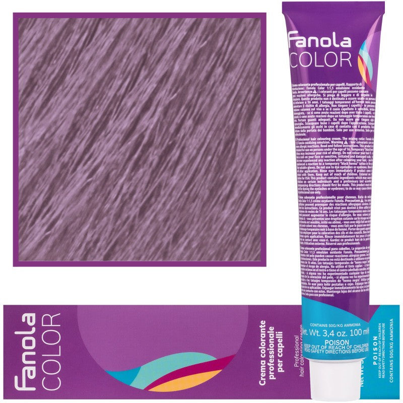 Fanola Color Cream Väritysvoide 100 ml 8.2F Vaalea Blonde Purple Fantasy