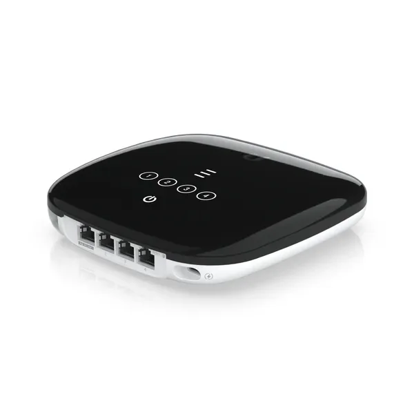 Ubiquiti UFiber UF-WiFi6 -reititin, Wi-Fi 6, AX1500, Dual-band, GPON, PoE, musta