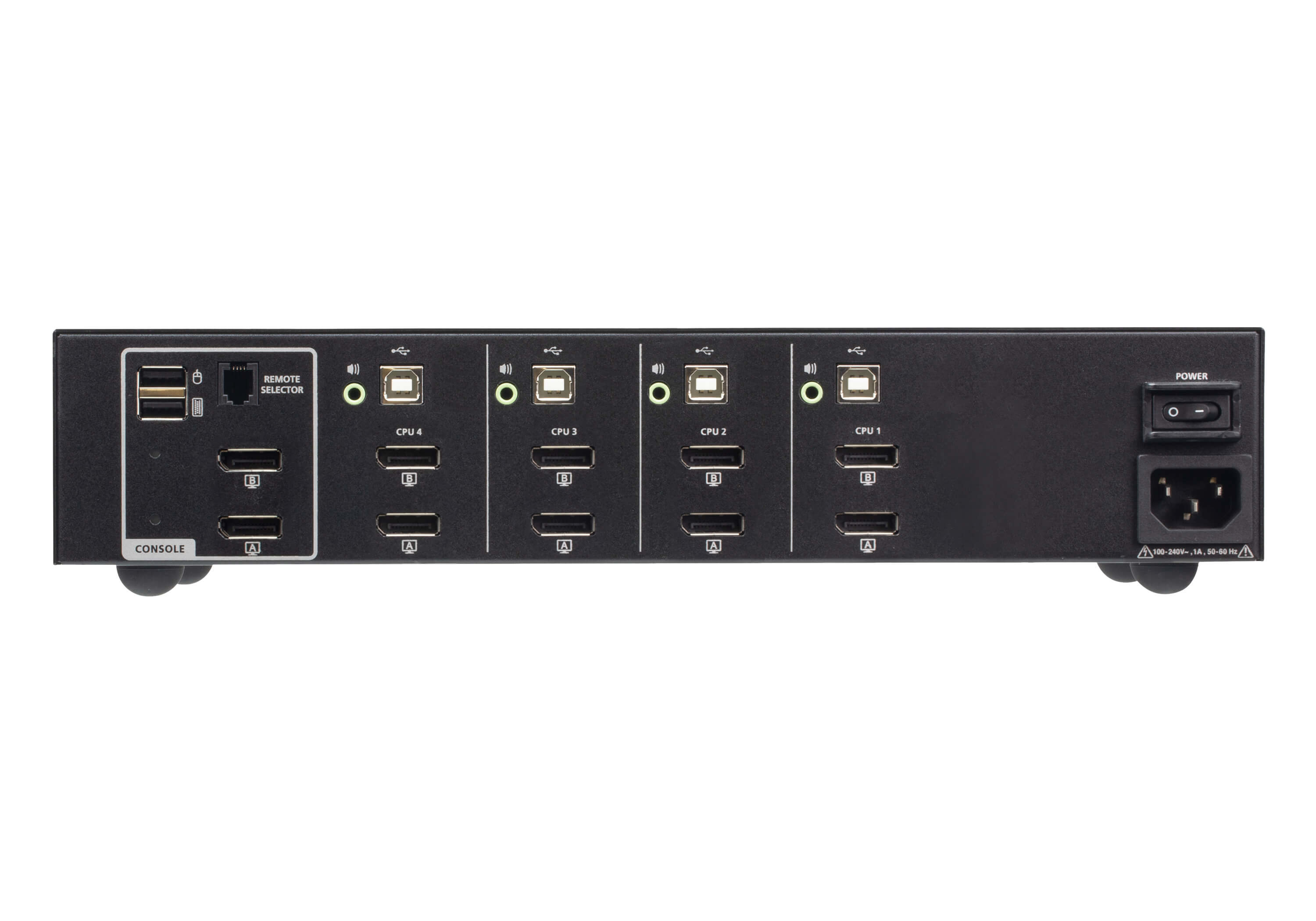 Aten 4-port Usb Displayport Dual Display Kvm Switch