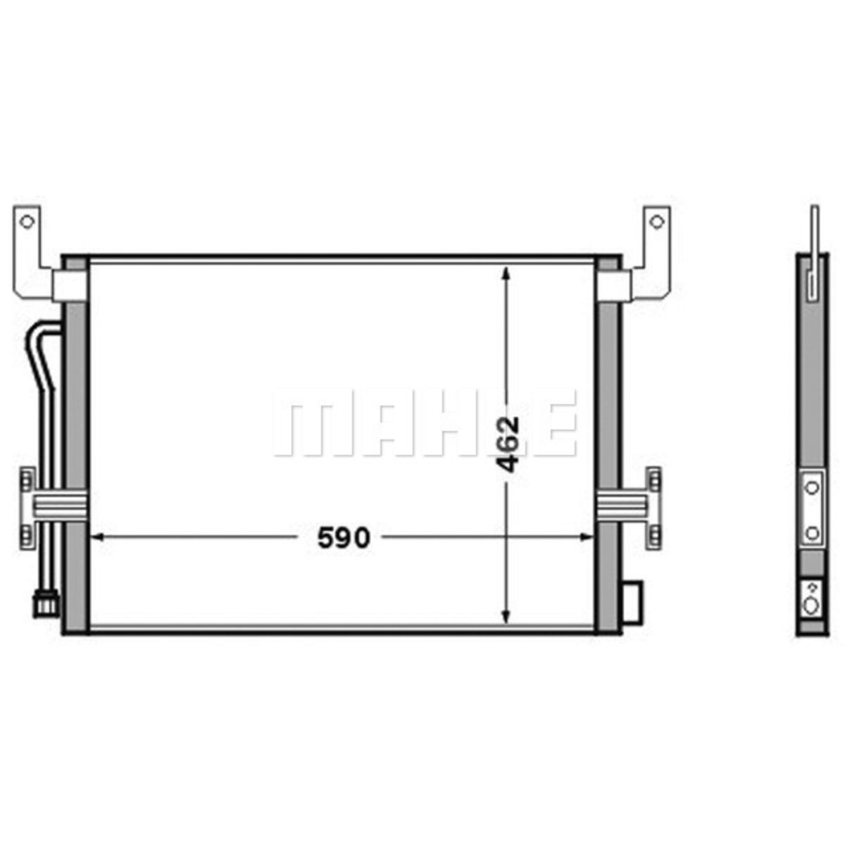 Lauhdutin, ilmastointilaite MAHLE AC 524 000S