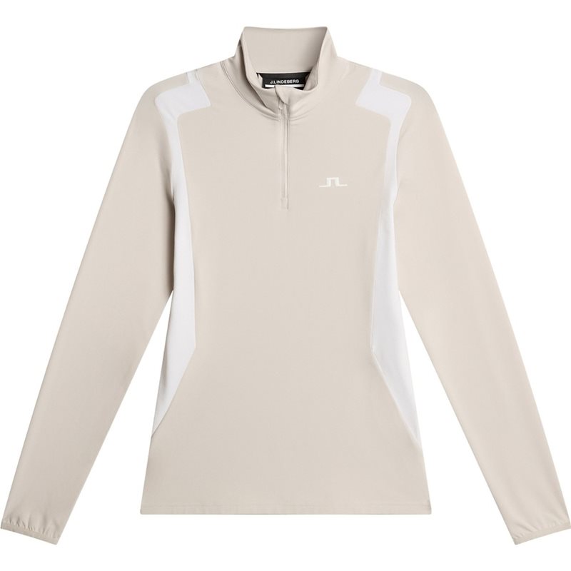 J.Lindeberg Mae Quarter Zip MidLayer Moonbeam - S