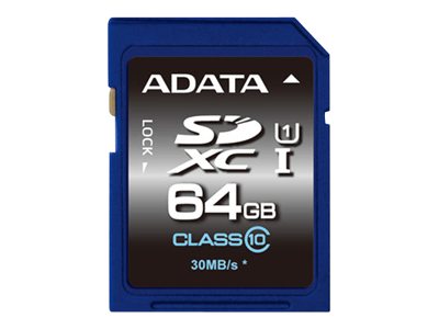 A-DATA 64 Gt SDXC UHS-I Class 10 V10 A1 -muistikortti, sininen