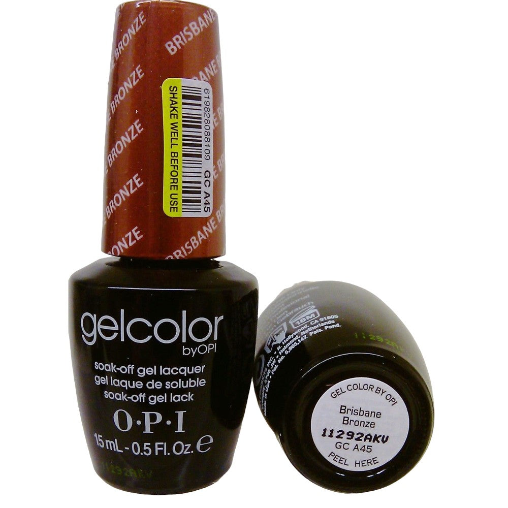 Opi Geelivärinen puolipysyvä kynsilakka GC A45 Brisbane Bronze 15 ml