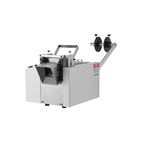 VEVOR Auto Heat-Shrink Tube Cutter, Cable Pipe Cutting Machine with 1mm-85mm Cutting Width, 0.1mm-99999.9mm Length, Automatic Tube Cutter for Heat Shrink Tube, Fiberglass Tube, Cable, Yellow Wax Tubes
