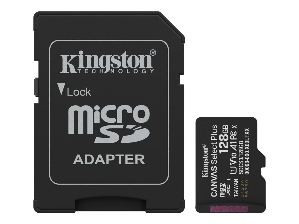 Kingston Canvas Select Plus Gen3 MicroSD/SD - 150MB/s - 128GB